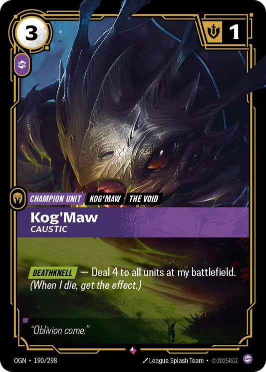 Image for Kog'Maw, Caustic - Riftbound: League of Legends Trading Card Game