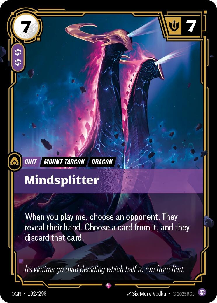 Image for Mindsplitter - Riftbound: League of Legends Trading Card Game