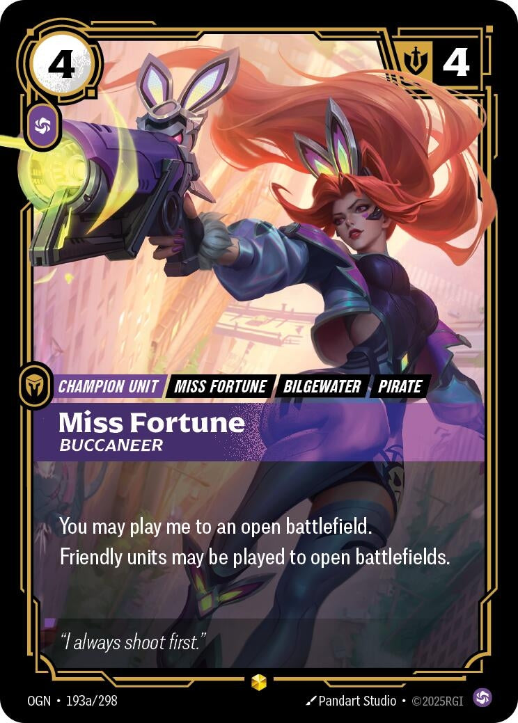 Image for Miss Fortune, Buccaneer (Alternate Art) - Riftbound: League of Legends Trading Card Game