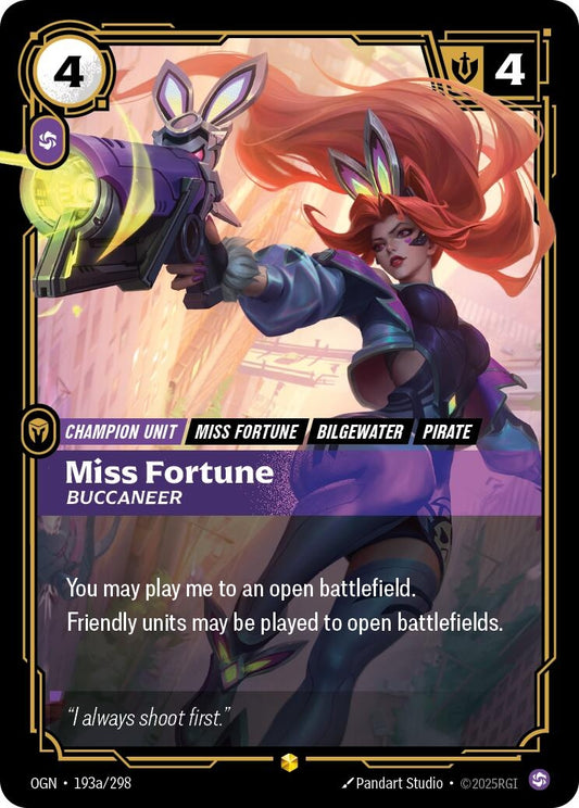 Image for Miss Fortune, Buccaneer (Alternate Art) - Riftbound: League of Legends Trading Card Game