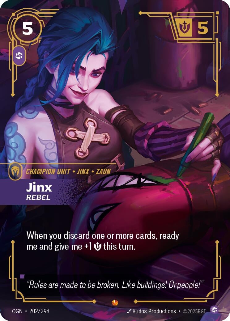 Image for Jinx, Rebel - Riftbound: League of Legends Trading Card Game