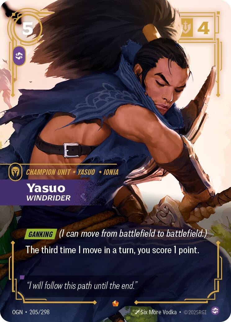 Image for Yasuo, Windrider - Riftbound: League of Legends Trading Card Game