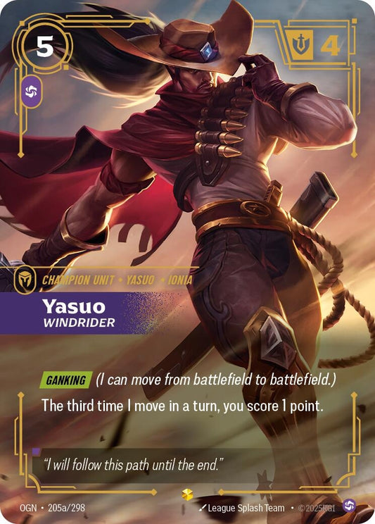 Image for Yasuo, Windrider (Alternate Art) - Riftbound: League of Legends Trading Card Game