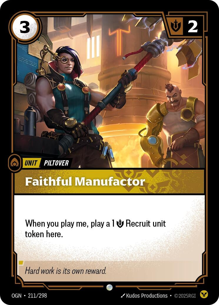 Image for Faithful Manufactor - Riftbound: League of Legends Trading Card Game