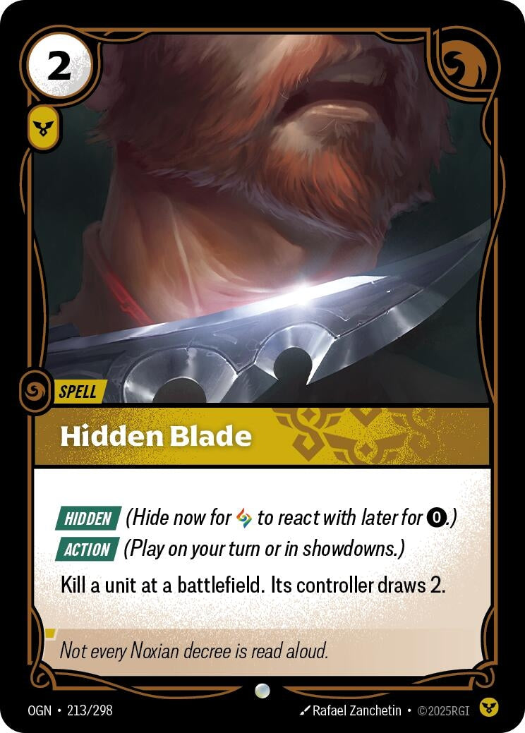 Image for Hidden Blade - Riftbound: League of Legends Trading Card Game