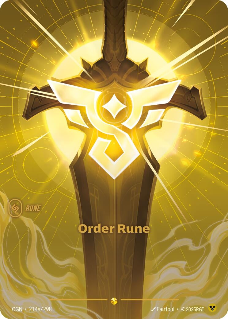 Image for Order Rune (Alternate Art) - Riftbound: League of Legends Trading Card Game