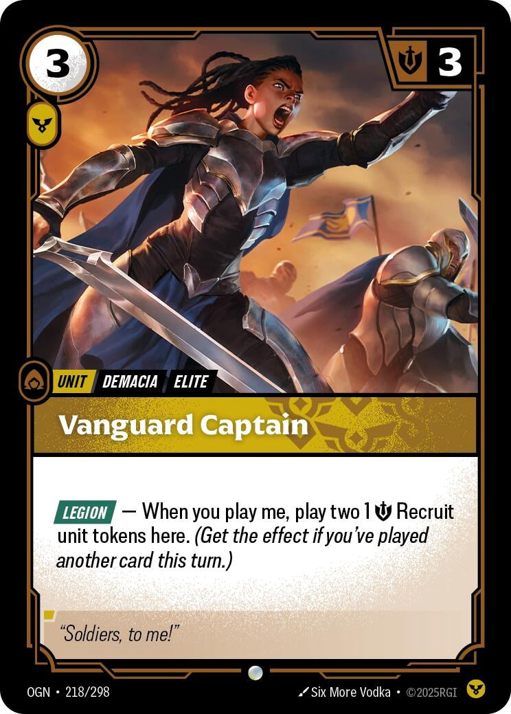 Image for Vanguard Captain - Riftbound: League of Legends Trading Card Game