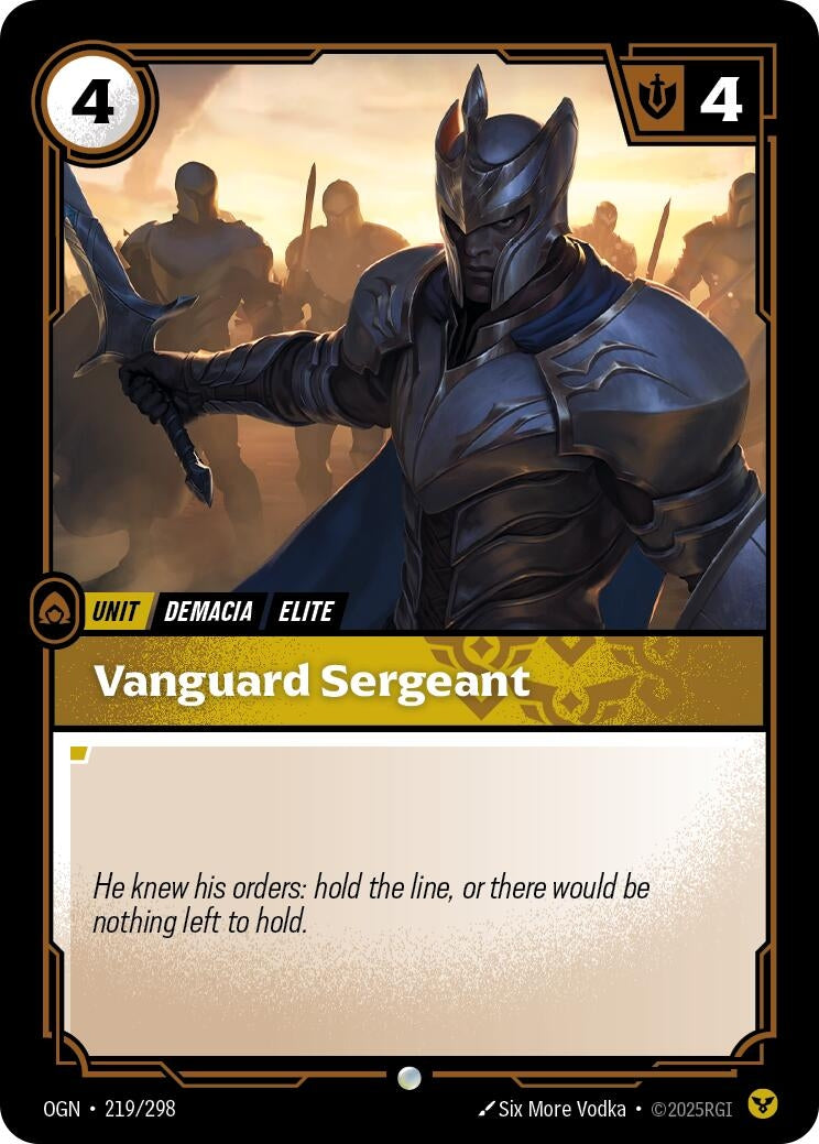 Image for Vanguard Sergeant - Riftbound: League of Legends Trading Card Game