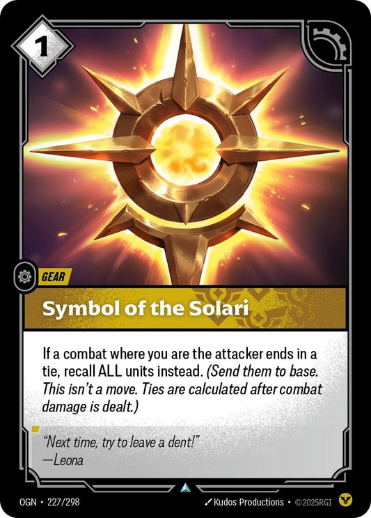 Image for Symbol of the Solari - Riftbound: League of Legends Trading Card Game