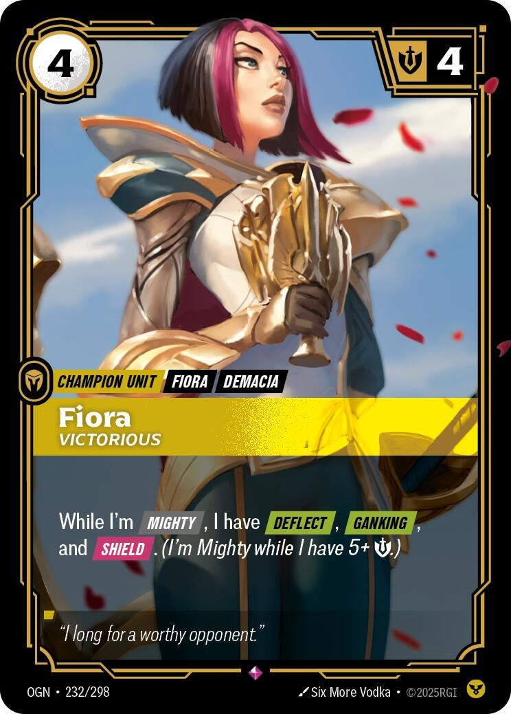 Image for Fiora, Victorious - Riftbound: League of Legends Trading Card Game