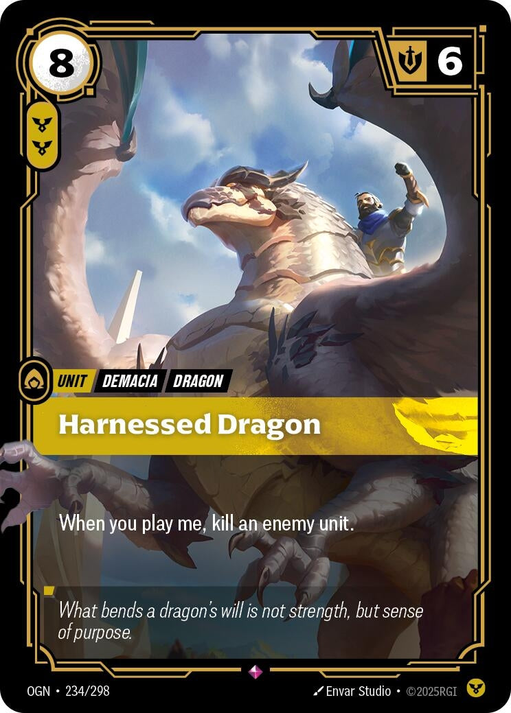 Image for Harnessed Dragon - Riftbound: League of Legends Trading Card Game