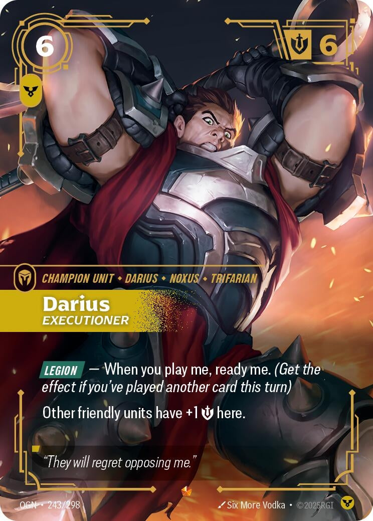 Image for Darius, Executioner - Riftbound: League of Legends Trading Card Game