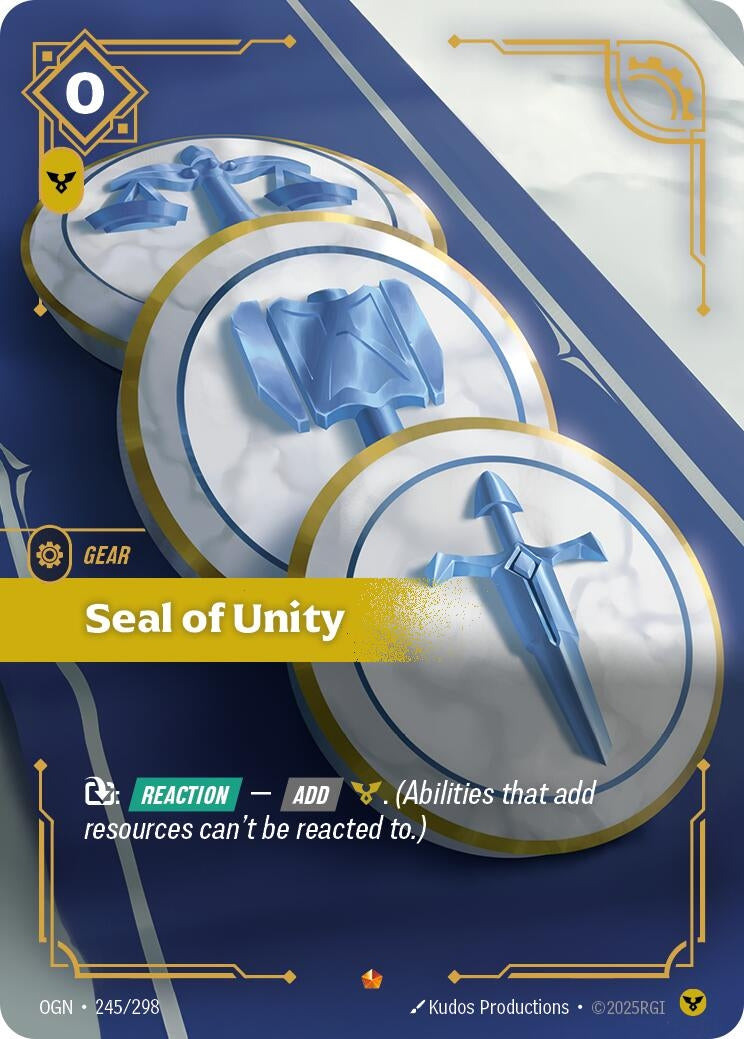 Image for Seal of Unity - Riftbound: League of Legends Trading Card Game