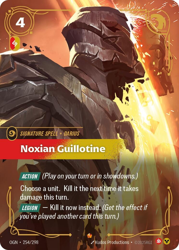 Image for Noxian Guillotine - Riftbound: League of Legends Trading Card Game