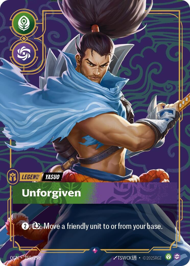 Image for Yasuo, Unforgiven - Riftbound: League of Legends Trading Card Game