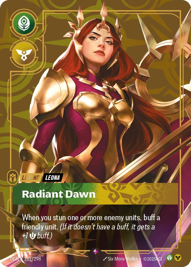 Image for Leona, Radiant Dawn - Riftbound: League of Legends Trading Card Game