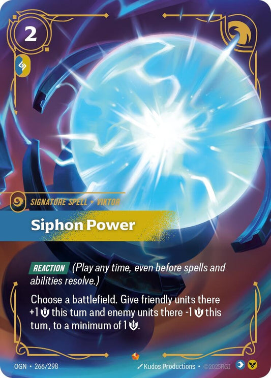 Image for Siphon Power - Riftbound: League of Legends Trading Card Game