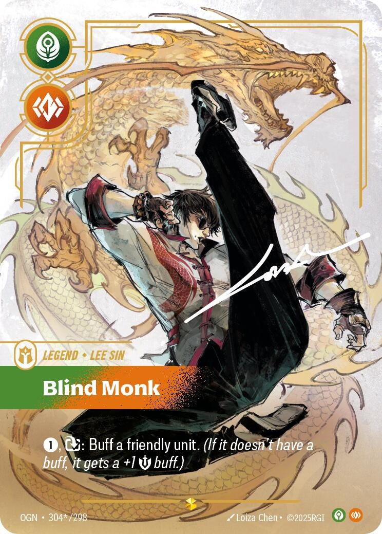 Image for Lee Sin, Blind Monk (Signature) - Riftbound: League of Legends Trading Card Game