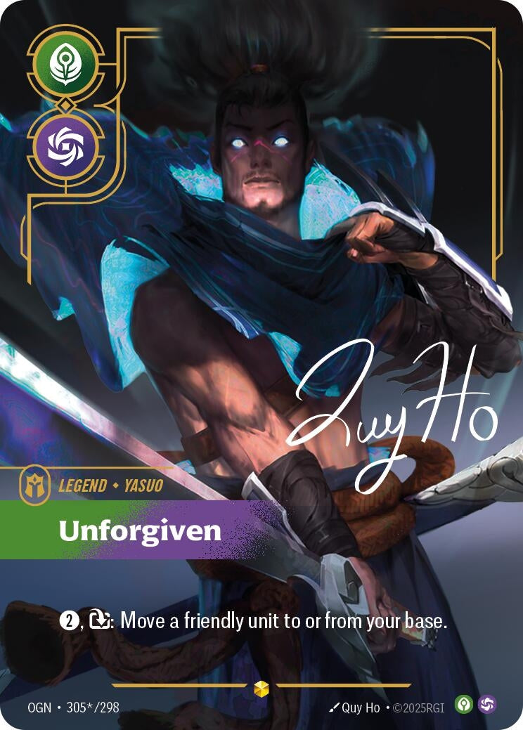Image for Yasuo, Unforgiven (Signature) - Riftbound: League of Legends Trading Card Game