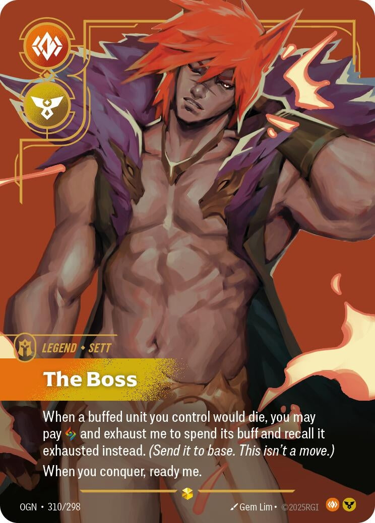 Image for Sett, The Boss (Overnumbered) - Riftbound: League of Legends Trading Card Game