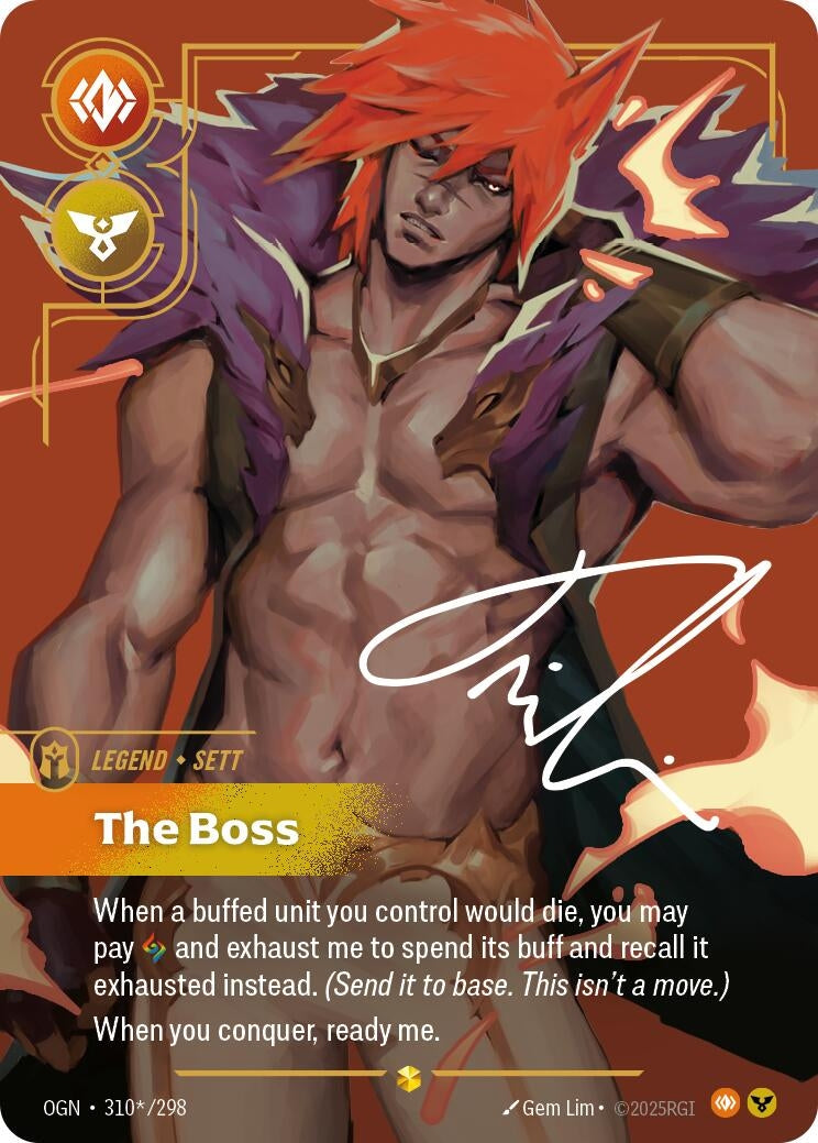 Image for Sett, The Boss (Signature) - Riftbound: League of Legends Trading Card Game