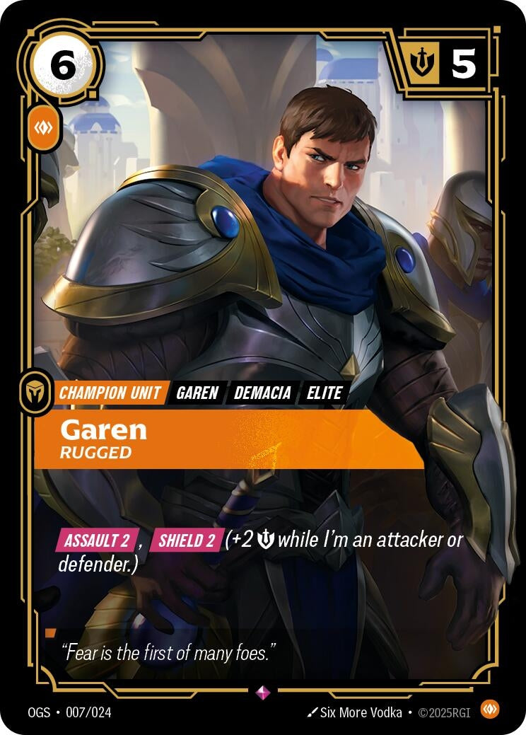 Image for Garen, Rugged - Riftbound: League of Legends Trading Card Game