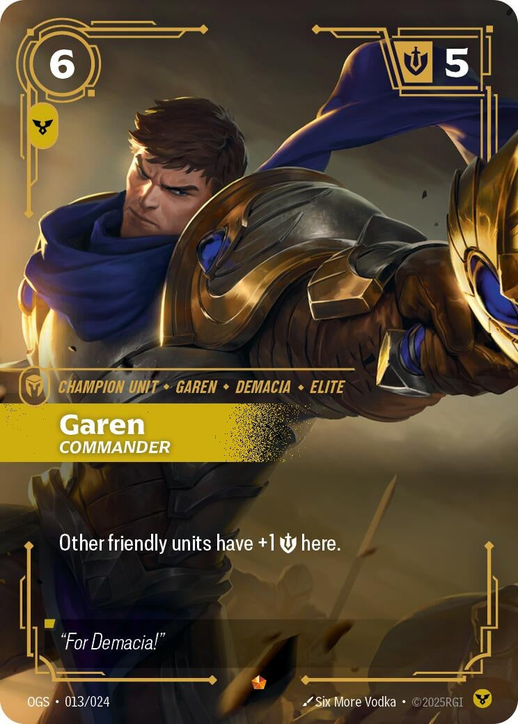 Image for Garen, Commander - Riftbound: League of Legends Trading Card Game