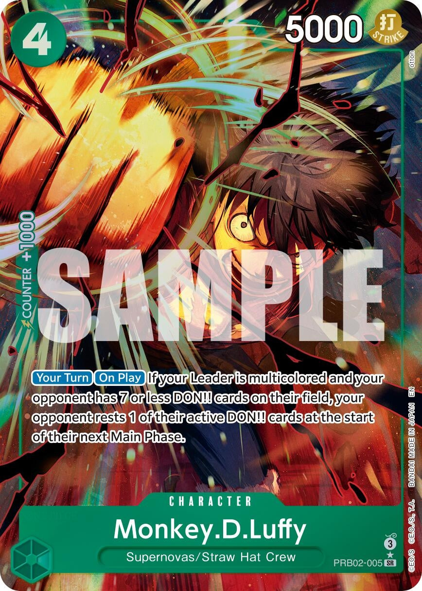 Image for Monkey.D.Luffy - PRB02-005 (Alternate Art) - One Piece Card Game