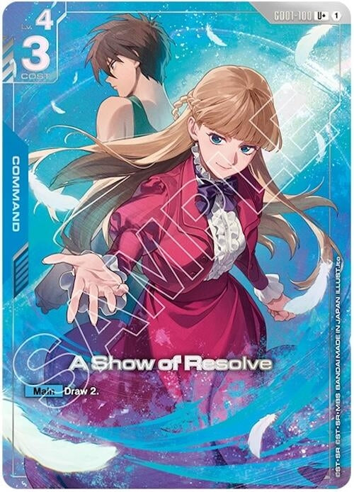 Image for A Show of Resolve (U+) (PB01) - Gundam Card Game