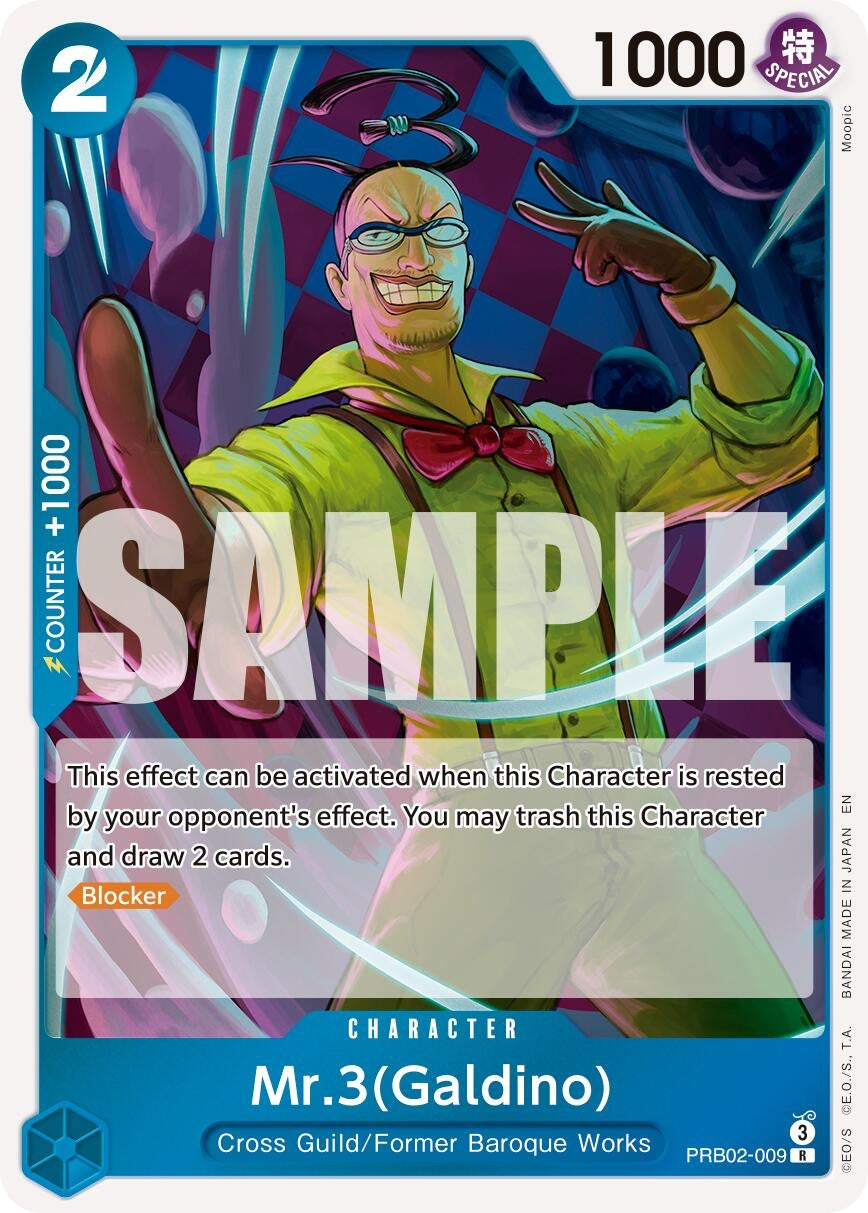 Image for Mr.3(Galdino) - PRB02-009 - One Piece Card Game