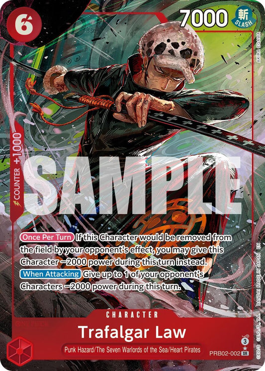 Image for Trafalgar Law - PRB02-002 (Alternate Art) - One Piece Card Game