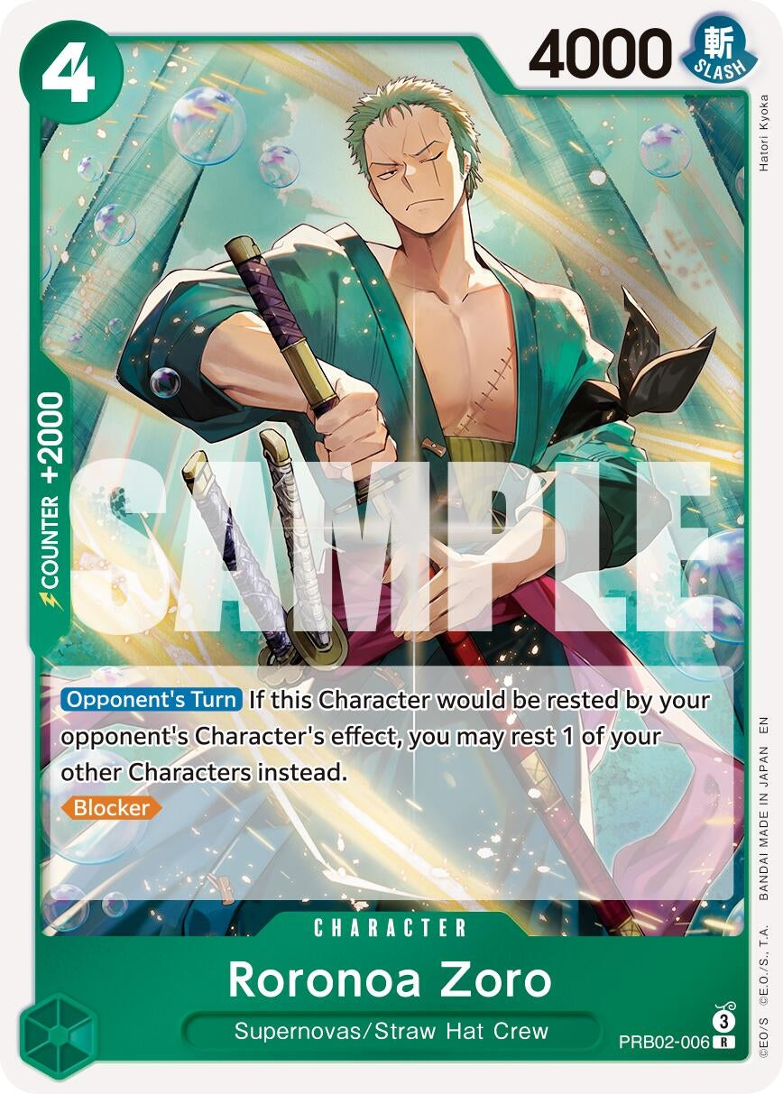 Image for Roronoa Zoro - PRB02-006 - One Piece Card Game