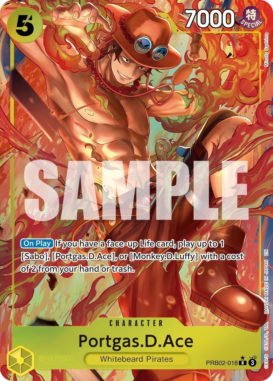 Image for Portgas.D.Ace - PRB02-018 (Alternate Art) - One Piece Card Game