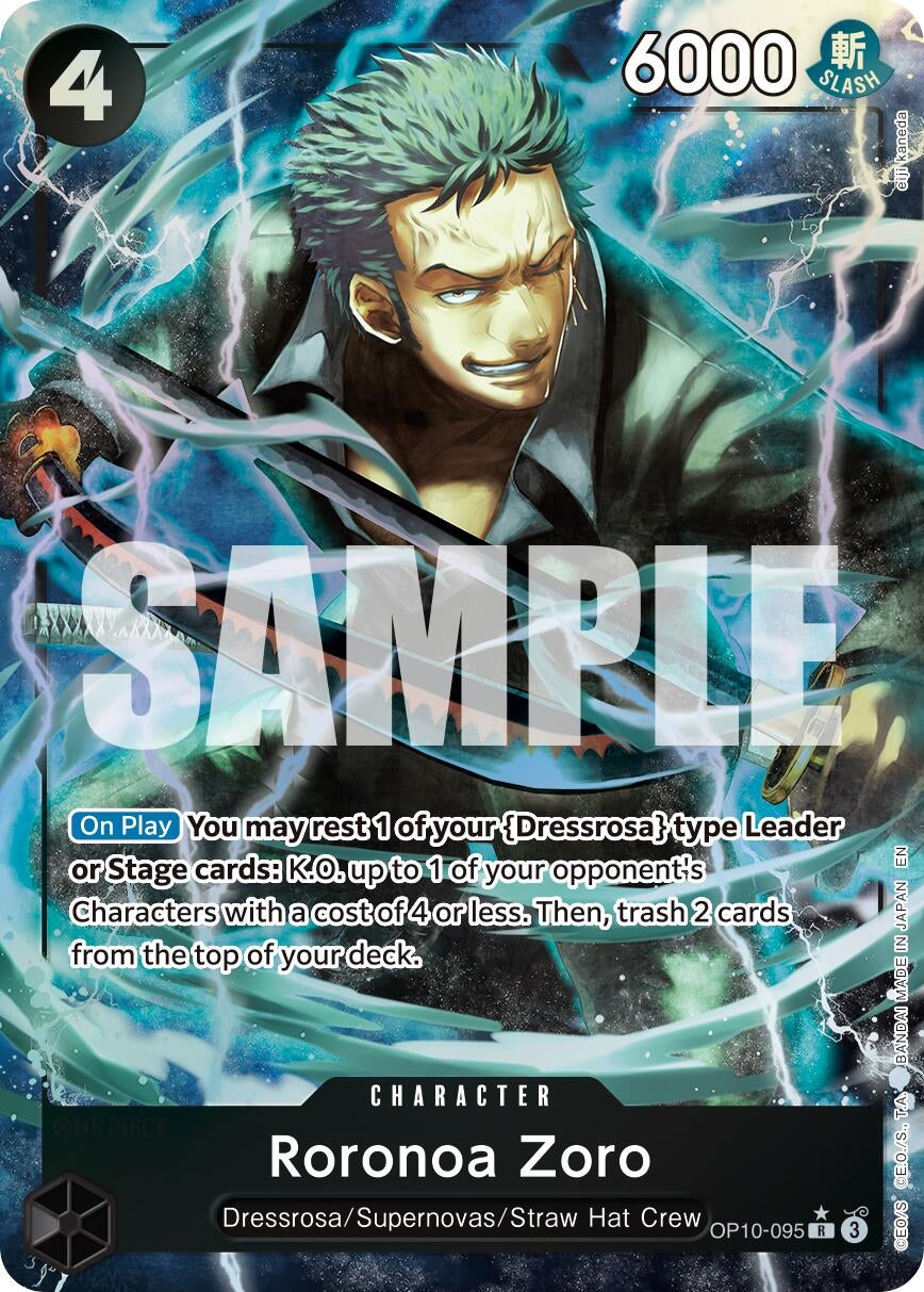 Image for Roronoa Zoro - OP10-095 (Alternate Art) - One Piece Card Game