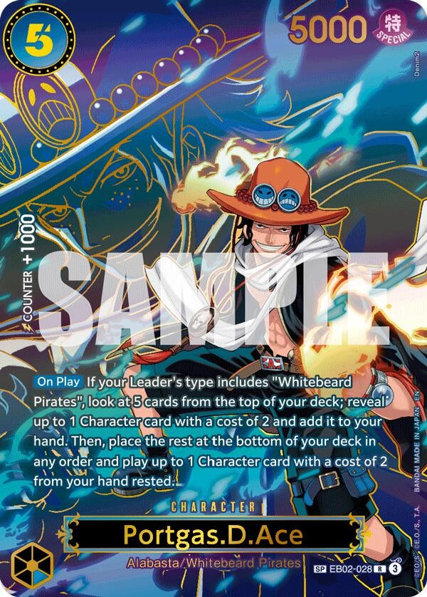 Image for Portgas.D.Ace - EB02-028 (SP) - One Piece Card Game