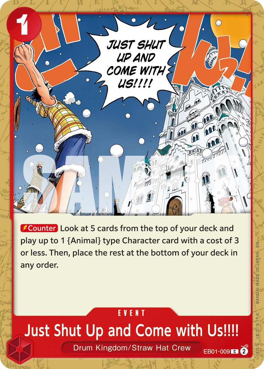 Image for Just Shut Up and Come with Us!!!! (Reprint) - One Piece Card Game