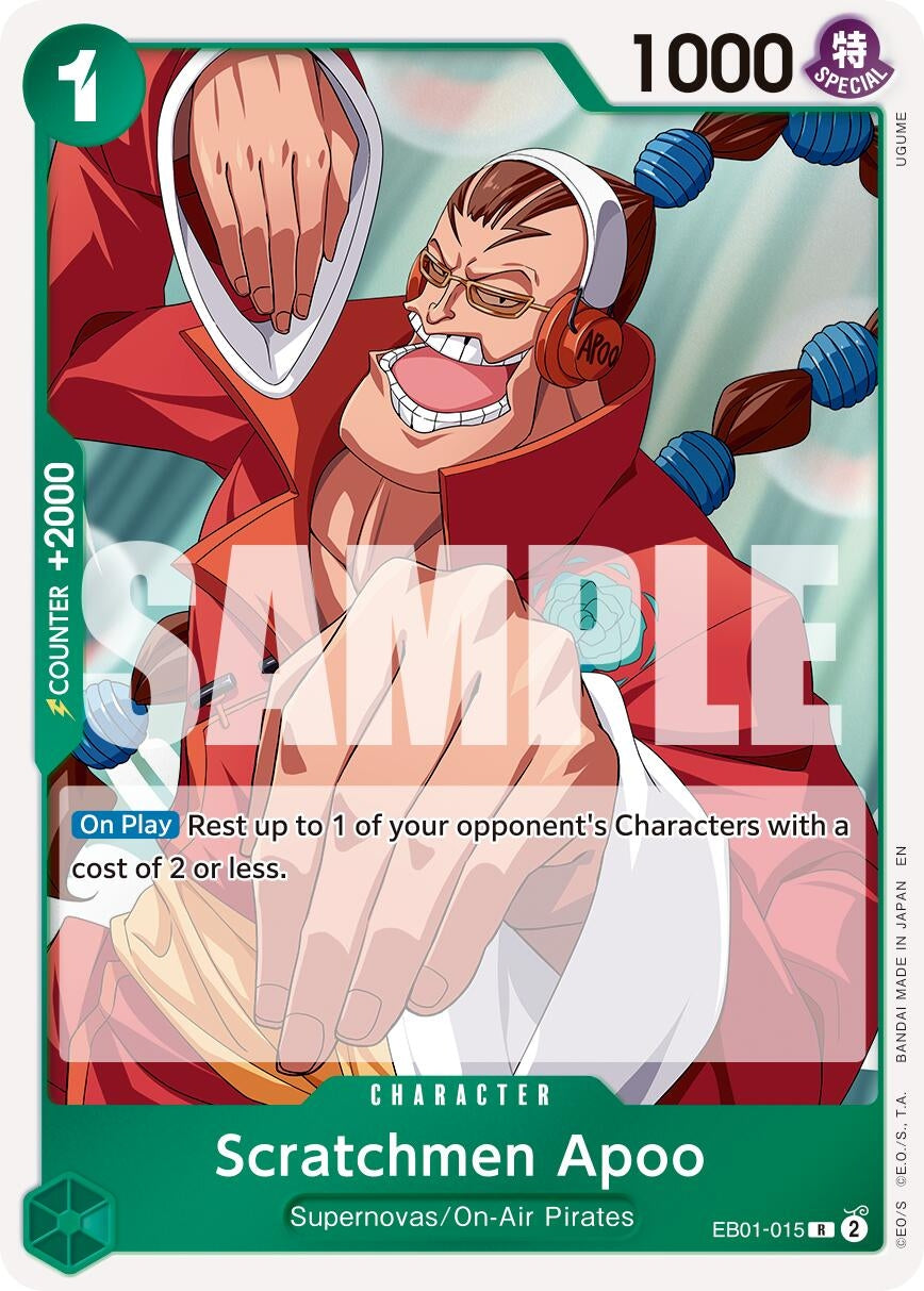 Image for Scratchmen Apoo - EB01-015 (Reprint) - One Piece Card Game