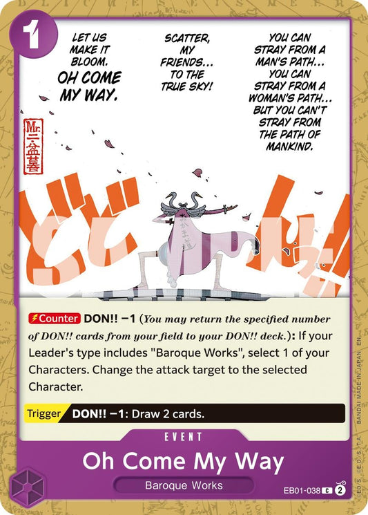 Image for Oh Come My Way (Reprint) - One Piece Card Game