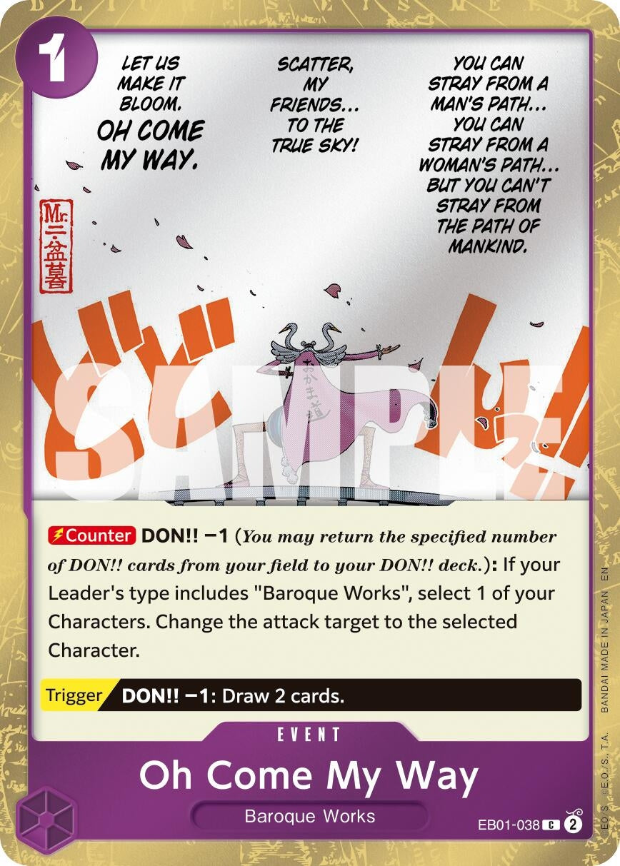 Image for Oh Come My Way (Pirate Foil) - One Piece Card Game