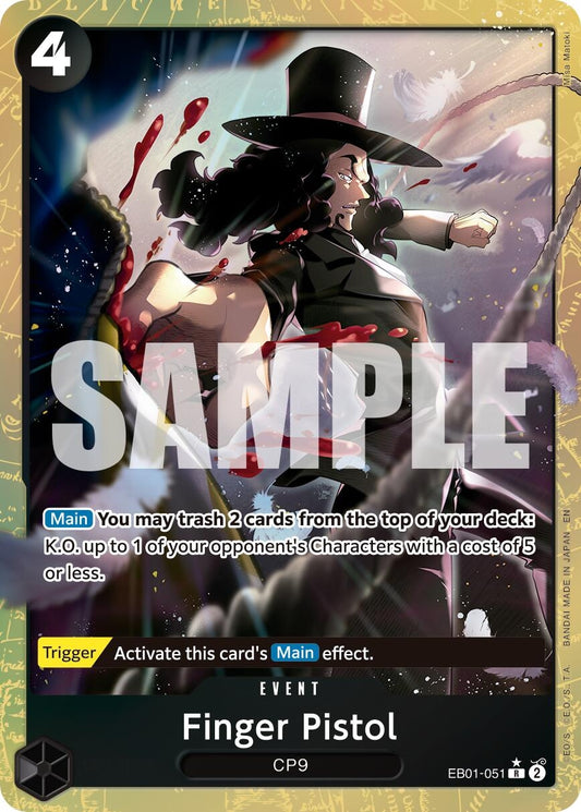 Image for Finger Pistol (Alternate Art) - One Piece Card Game