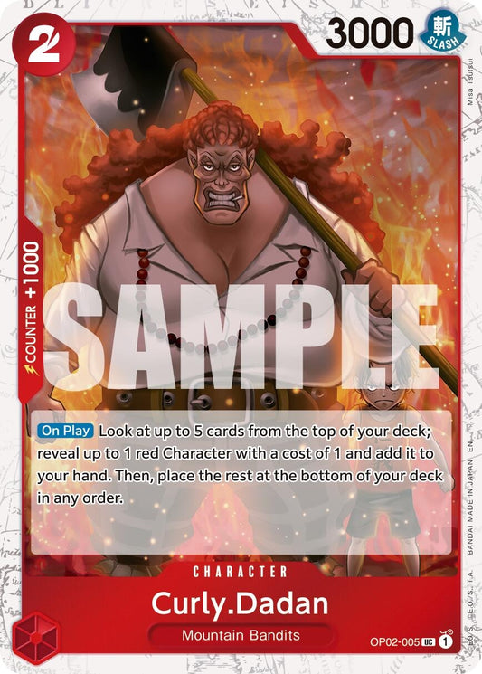 Image for Curly.Dadan (Pirate Foil) - One Piece Card Game