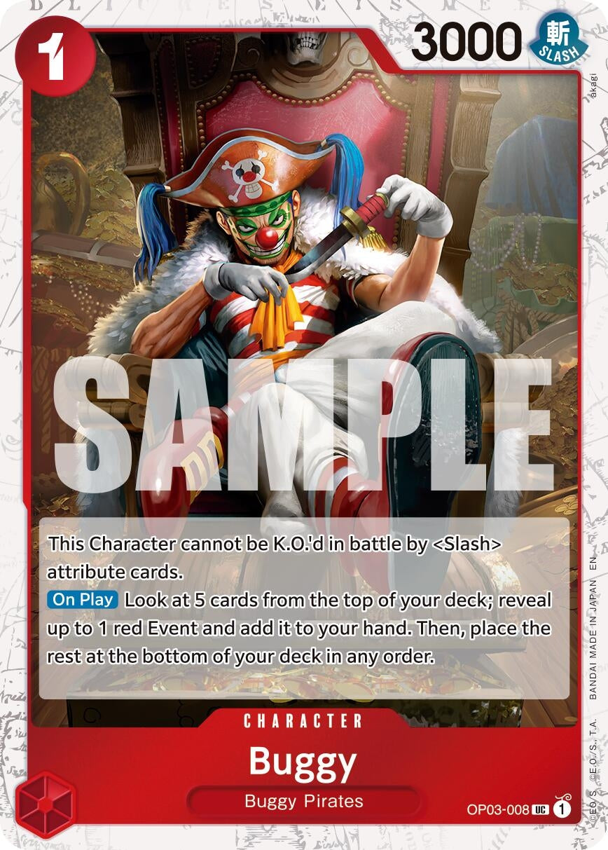 Image for Buggy - OP03-008 (Pirate Foil) - One Piece Card Game