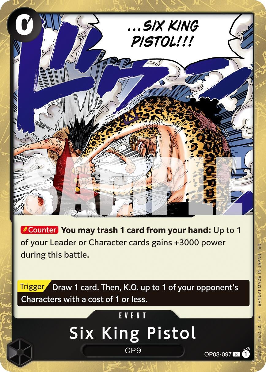 Image for Six King Pistol (Reprint) - One Piece Card Game