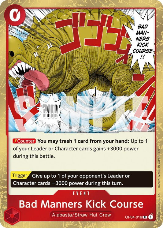 Image for Bad Manners Kick Course (Reprint) - One Piece Card Game