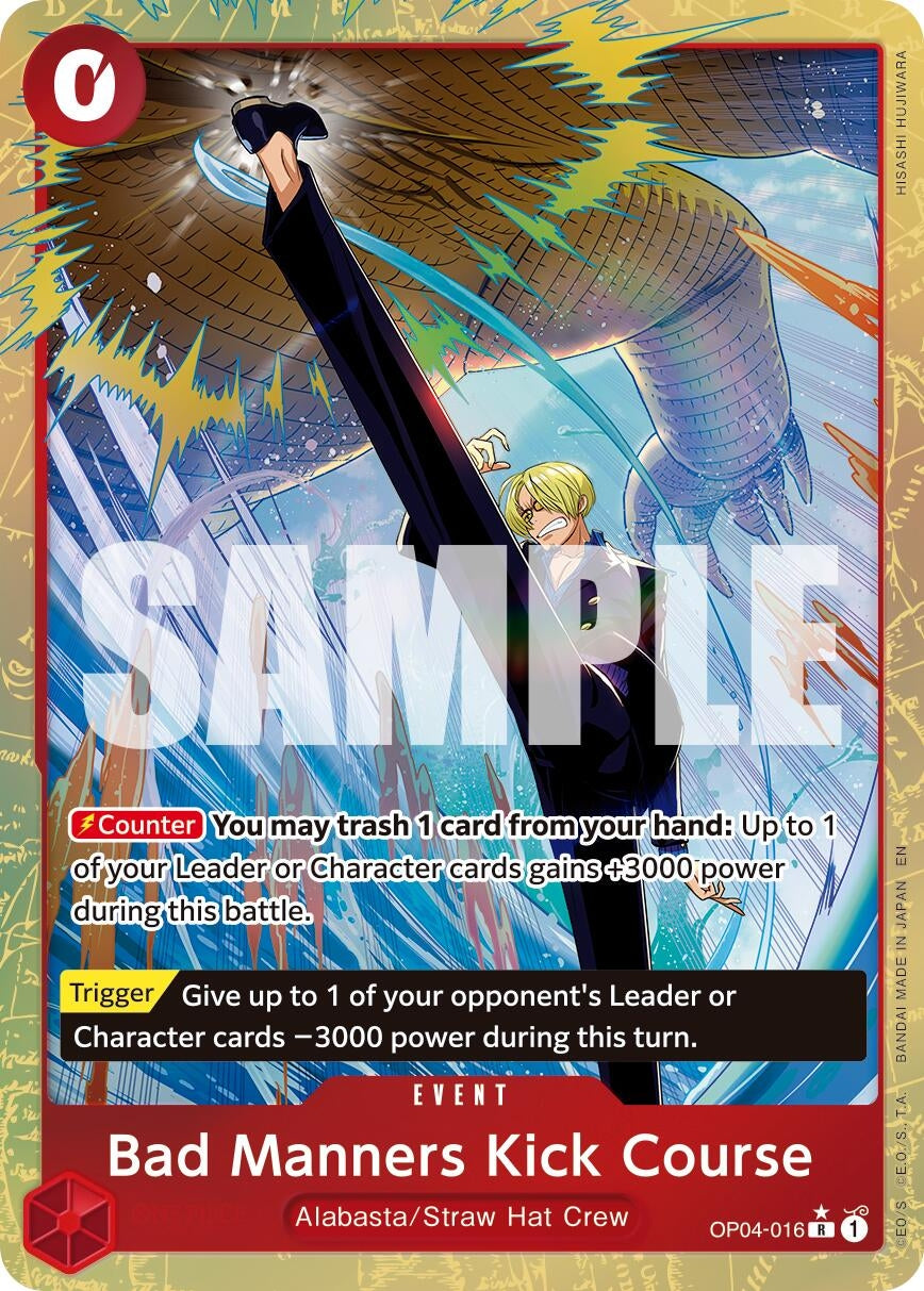 Image for Bad Manners Kick Course (Alternate Art) - One Piece Card Game