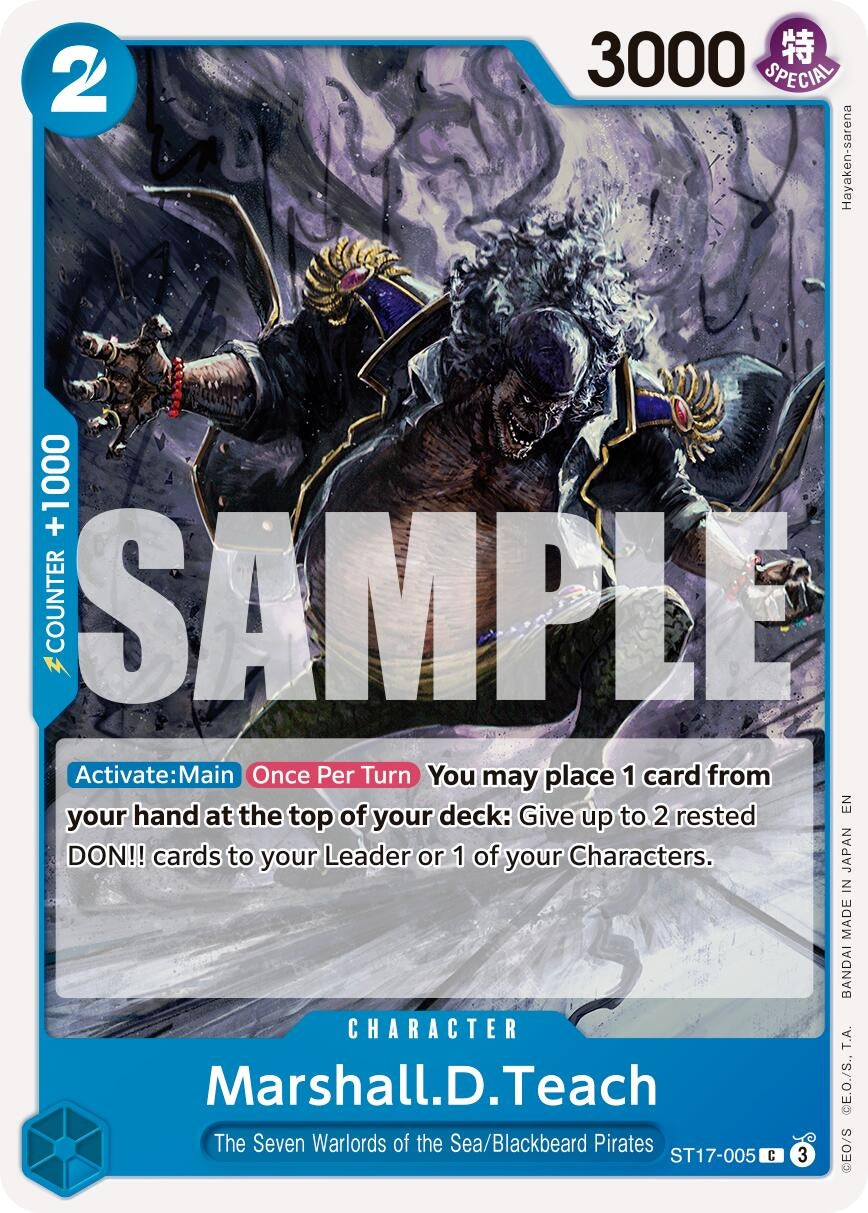 Image for Marshall.D.Teach - ST17-005 - One Piece Card Game