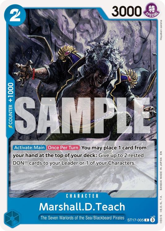 Image for Marshall.D.Teach - ST17-005 - One Piece Card Game