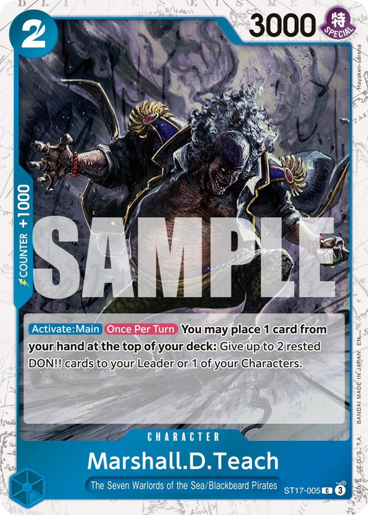 Image for Marshall.D.Teach - ST17-005 (Pirate Foil) - One Piece Card Game