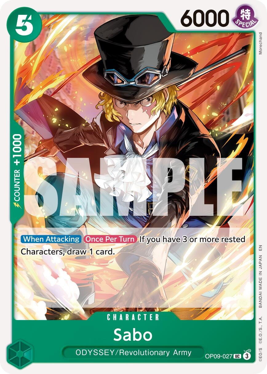 Image for Sabo - OP09-027 (Reprint) - One Piece Card Game