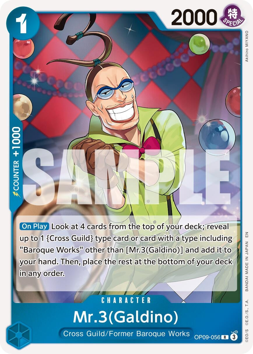 Image for Mr.3(Galdino) - OP09-056 (Reprint) - One Piece Card Game